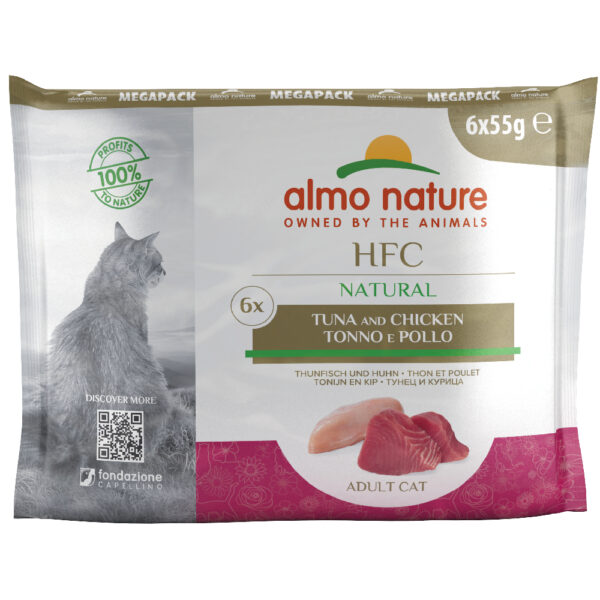 Almo Nature HFC Pouch 6 x 55 g - Tunfisk & Kylling