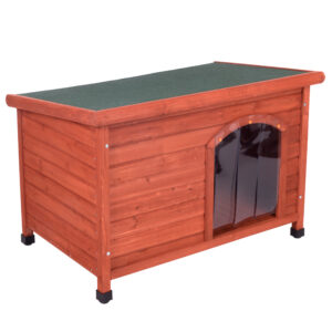 Hundehus Woody flatt tak - Str M: B 104 x L 66 x H 70 cm