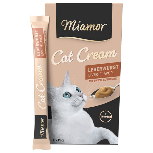 Miamor Cat Snack Leverposteikrem - 24 x 15 g