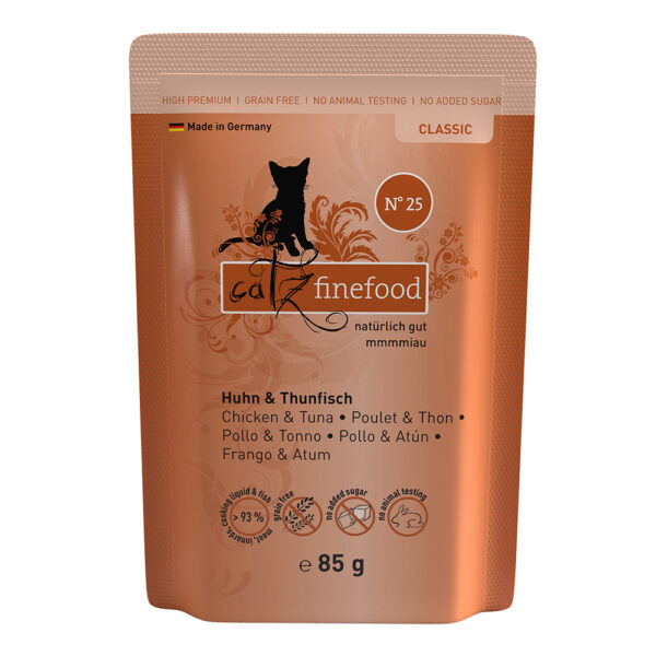 Økonomipakke catz finefood porsjonsposer 16 x 85 g - Kylling & Tunfisk