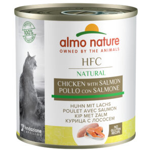 Sparepakke Almo Nature HFC Natural 24 x 280 g - Kylling & Laks