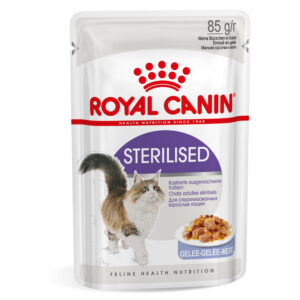 Royal Canin Sterilised 37 - Som supplement: 12 x 85 g Sterilised i gelè