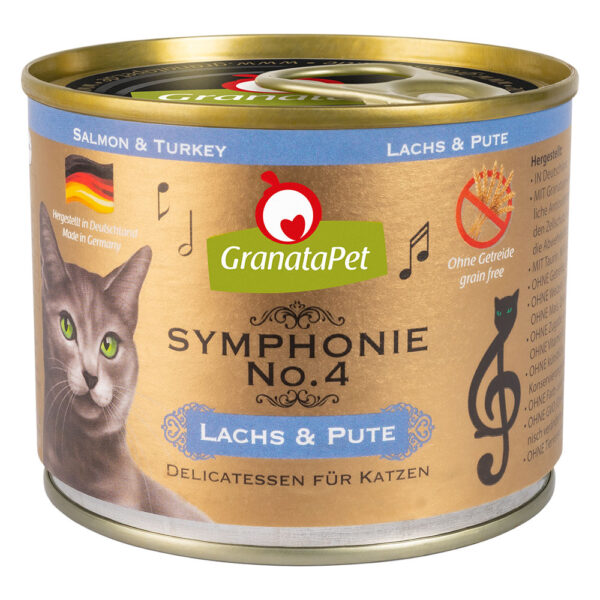 Økonomipakke GranataPet Symphonie 12 x 200 g - Laks & Kalkun