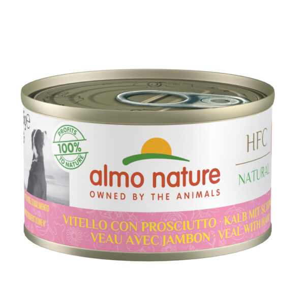 Økonomipakke Almo Nature HFC 12 x 95 g - Kalv & skinke