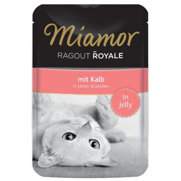 Miamor Ragout Royale i gelè 22 x 100 g - Kalv