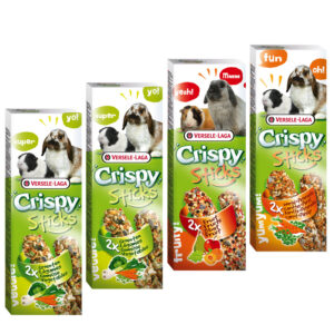 Versele-Laga Crispy Sticks Herbivores Mixed Pack - 4 x 2 Sticks (440g)