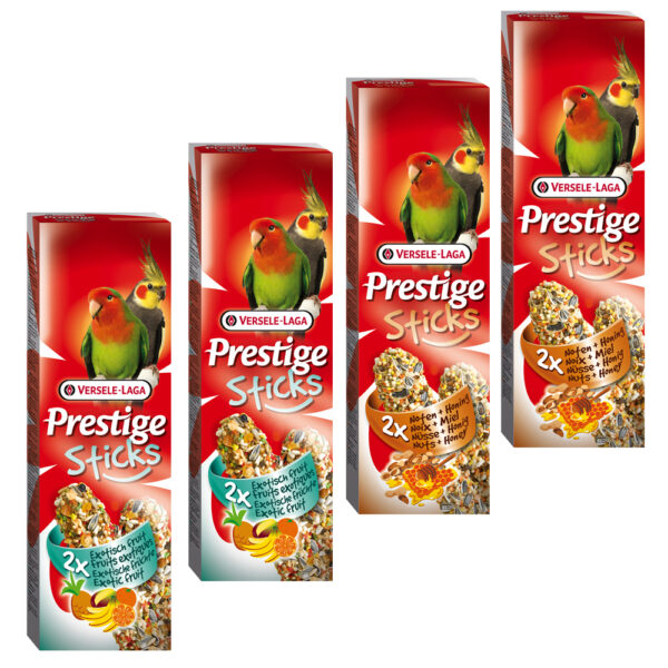 Blandet pakke Versele-Laga Prestige Sticks Parakitter - 4 x 2 Sticks (560g)