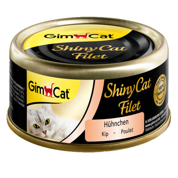 GimCat ShinyCat filèt 6 x 70 g - Kylling