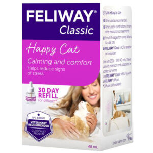 Feliway Classic diffuser til stikkontakt - Sparesett: 2 Etterfyllingsflakonger à 48 ml