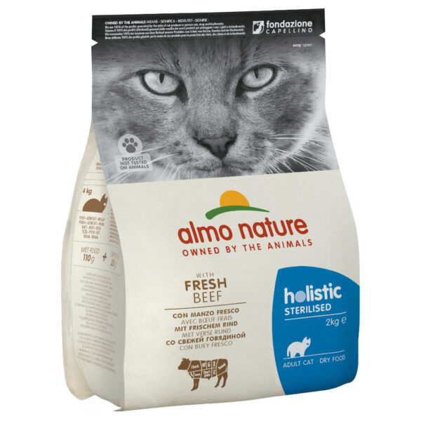 Almo Nature Holistic Sterilised storfekjøtt & ris - 2 kg