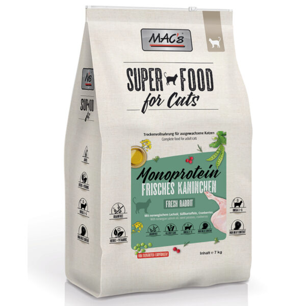 MAC's Cat Adult Monoprotein Kanin - Økonomipakke 2 x 7 kg