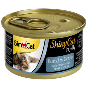 GimCat ShinyCat Jelly 6 x 70 g - Tunfisk og reker