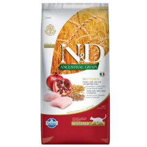 N&D Cat Ancestral Grain Chicken & Pomegranate Kastrerte katter - 5 kg