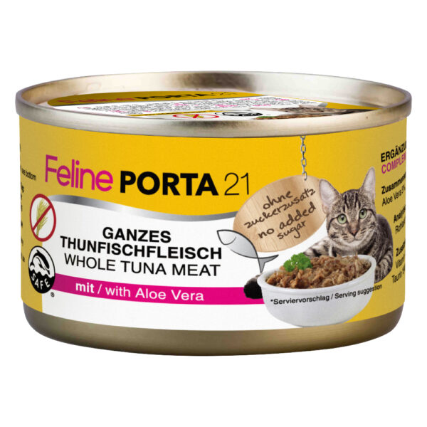 Feline Porta 21 kattefôr - 1 x 90 g - Tunfisk med aloe