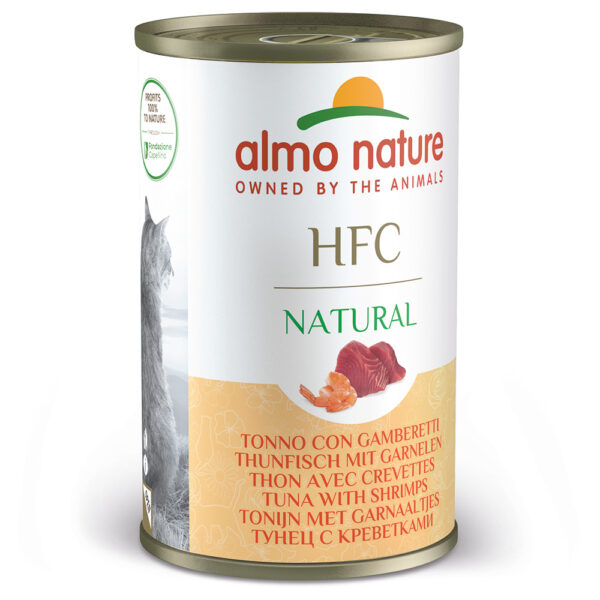 Økonomipakke Almo Nature HFC Natural 12 x 140 g - Tunfisk & reker