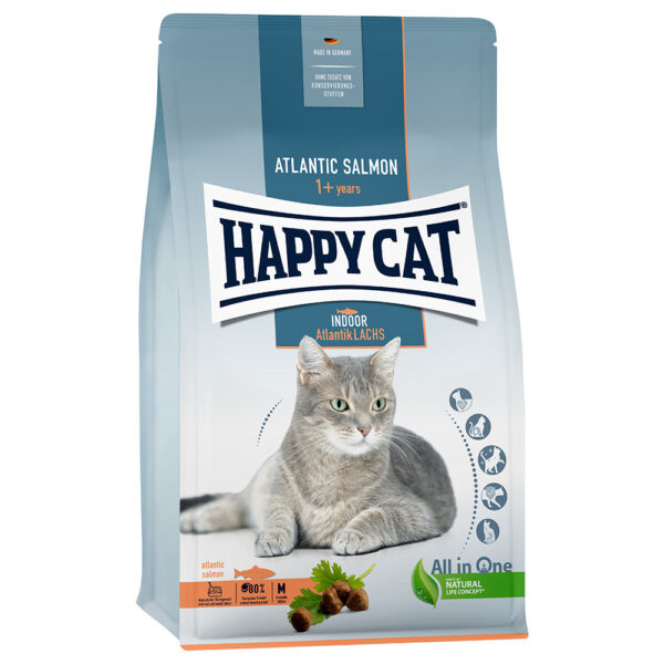 Happy Cat Indoor Atlanterhavs-Laks - 2 x 4 kg