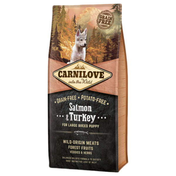 Carnilove Large Puppy laks og kalkun - 2 x 12 kg