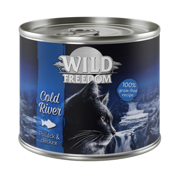 Wild Freedom Adult 6 x 200 g - Cold River - Laks & kylling