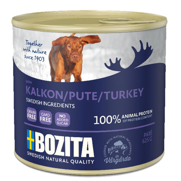 Bozita Naturals paté 12 x 625 g - Kalkun