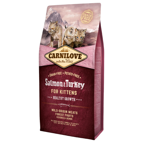 Carnilove Kittens Healthy Growth laks og kalkun - 2 x 6 kg