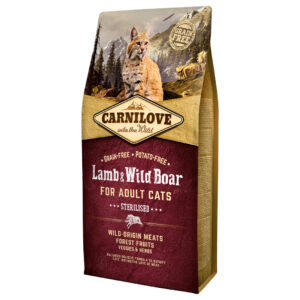 Carnilove Adult Cats Sterilised lam og villsvin - 2 x 6 kg