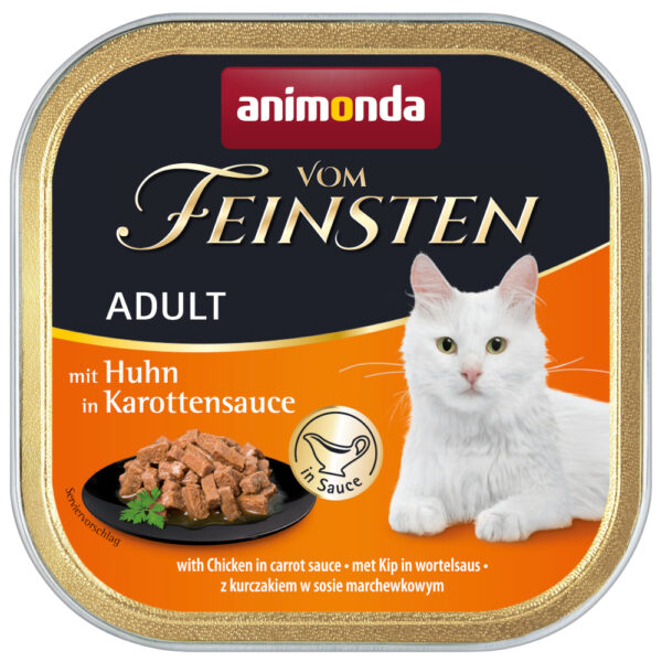 Økonomipakke Animonda vom Feinsten Adult NoGrain i Saus 36 x 100 g - med kylling i gulrotsaus