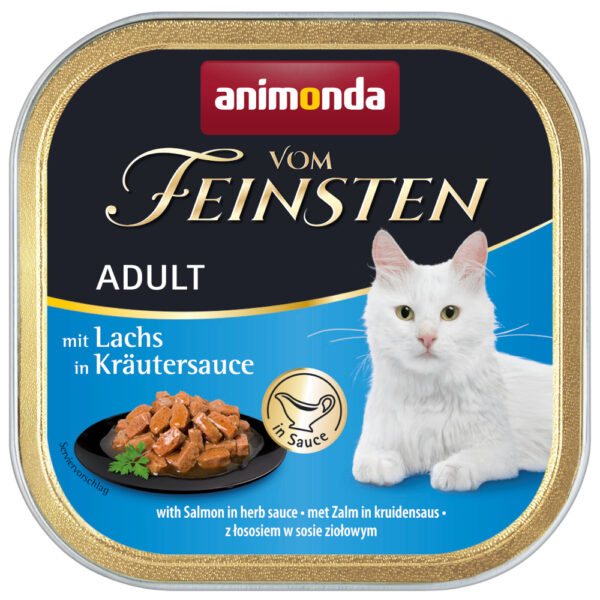 Animonda vom Feinsten Adult NoGrain i Saus 6 x 100 g - Laks i urtesaus