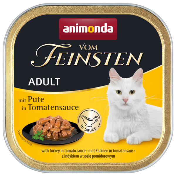 Animonda vom Feinsten Adult NoGrain i Saus 6 x 100 g - Kalkun i tomatsaus