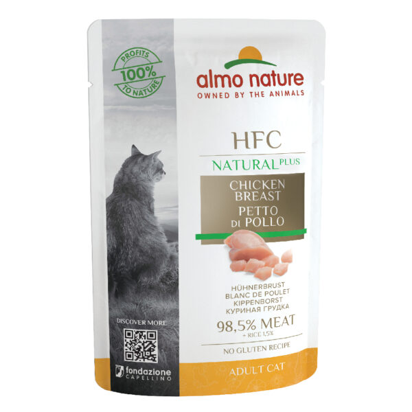 Almo Nature HFC Natural Plus 24 x 55 g - Kyllingbryst