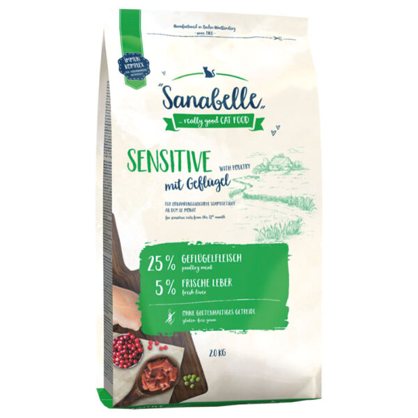 Sanabelle Sensitive - fjærkre - 2 kg