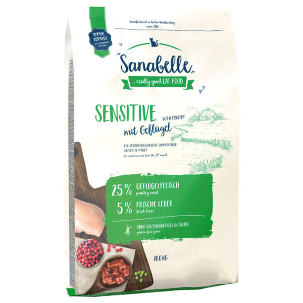 Sanabelle Sensitive - fjærkre - 10 kg