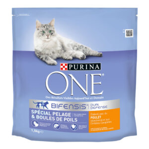 PURINA ONE Coat & Hairballs for katter - 4 x 1