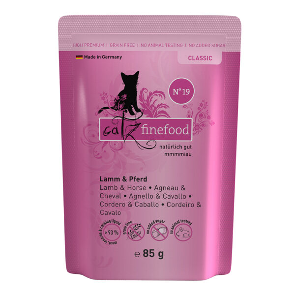 Økonomipakke catz finefood porsjonsposer 16 x 85 g - Lam & hest