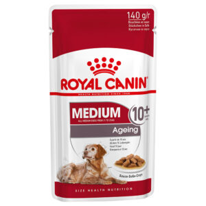 Royal Canin Medium Ageing 10+ i saus - 10 x 140 g