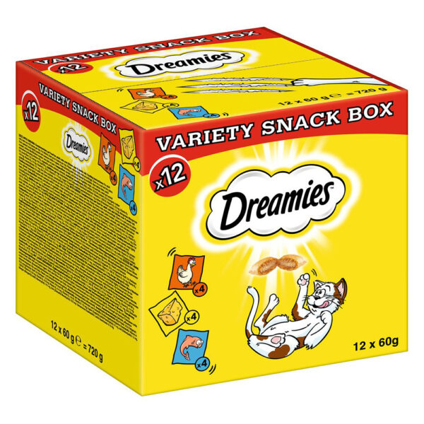 Dreamies boks med blandet snacks (kylling