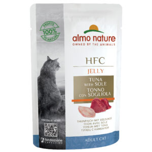 Almo Nature HFC Jelly Pouch 6 x 70 g - Tunfisk og flyndre