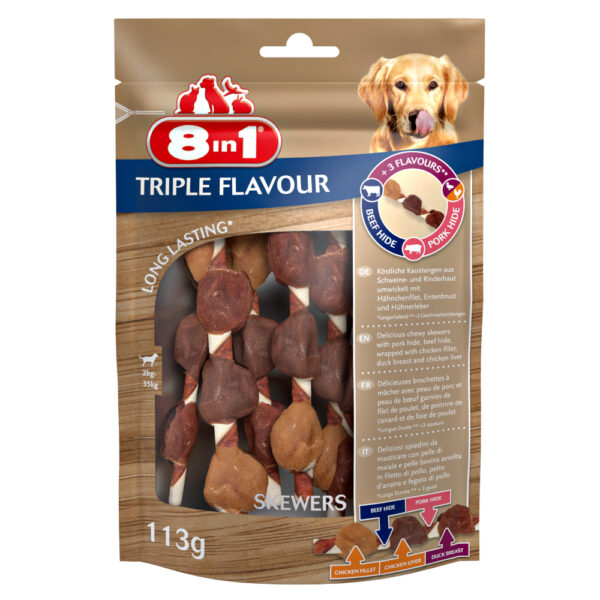 8in1 Triple Flavour Skewers - 113 g (6 Stk)