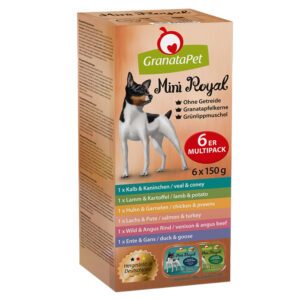 GranataPet Mini Royal 6 x 150 g blandet pakke - Blandingspakke (6 varianter)