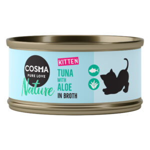 Økonomipakke Cosma Nature Kitten 24 x 70 g - Tunfisk med aloe vera