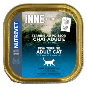 Nutrivet Inne Katt Terrine Adult 150 g - 10 x 150 g - Fisk