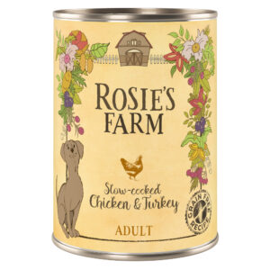 Rosie's Farm Adult 6 x 400 g - Kylling & Kalkun