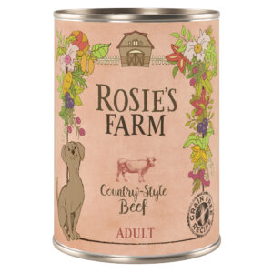 Økonomipakke Rosie's Farm Adult 24 x 400 g - Okse