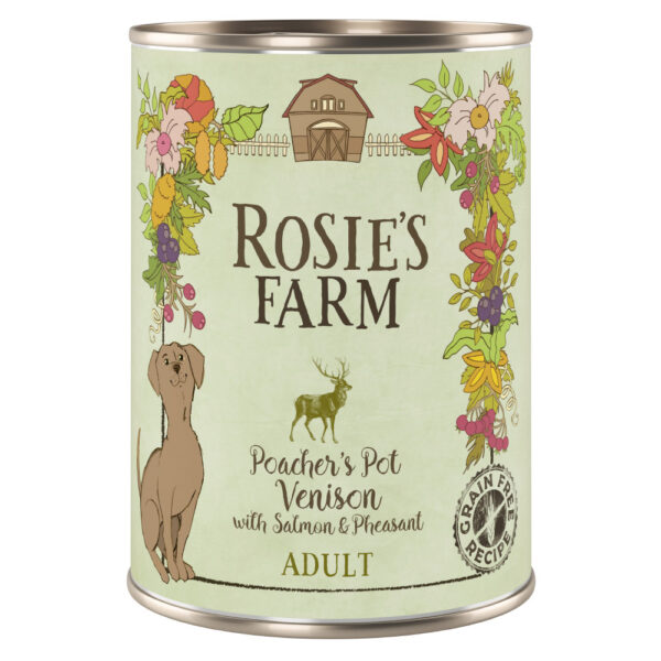 Rosie's Farm Adult 6 x 400 g - Vilt & Fasan med Laks