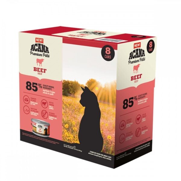 Acana Cat Adult Premium Paté Beef 8x85 g