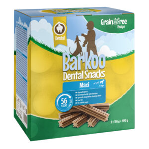 Barkoo Dental Snacks 28 / 56 Stk - KORNFRI Oppskrift - for store hunder56 Stk (1