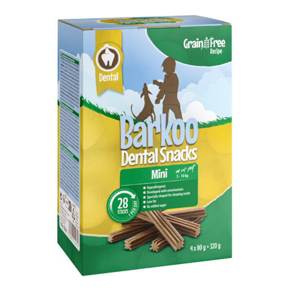 Barkoo Dental Snacks 28 / 56 Stk - KORNFRI Oppskrift - for små hunder 28 Stk (320 g)