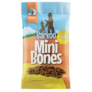 Barkoo Mini Bones (semi-moist) 200 g - Fjærkre 3 x 200 g