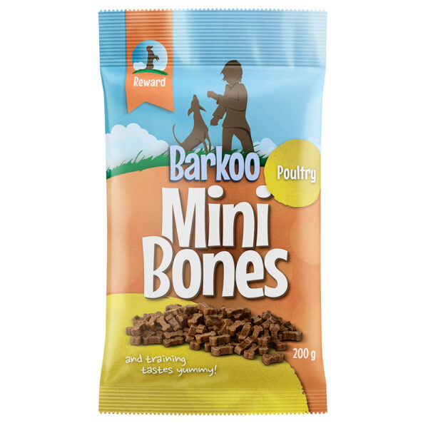 Barkoo Mini Bones (semi-moist) 200 g - Fjærkre 3 x 200 g