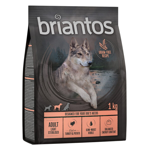 Briantos Adult Light/Sterilised kalkun og potet - KORNFRI - 1 kg