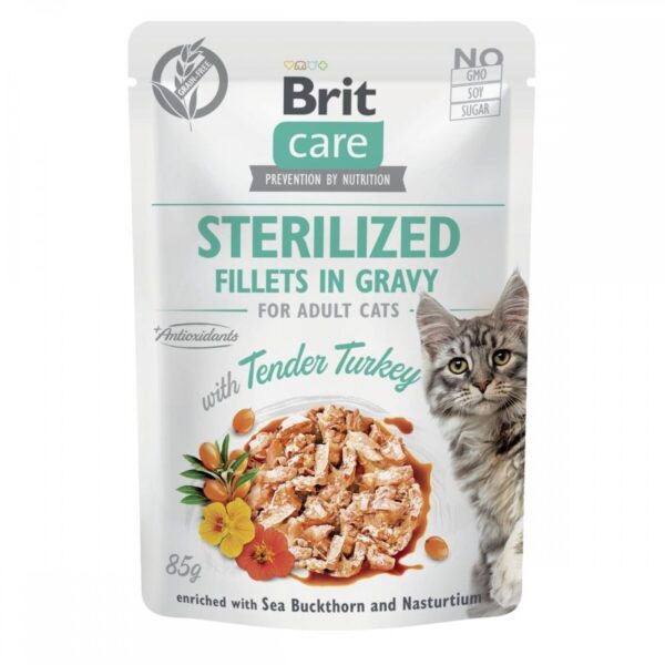 Brit Care Cat gravy Sterilized kalkun 85 g